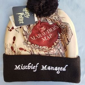 Harry Potter Marauder's Map Watchman Pom Beanie!